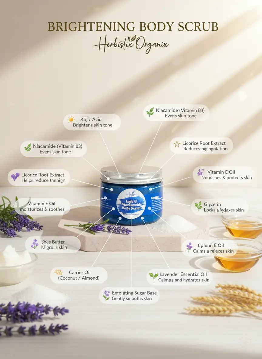 Skin Glow Kojic + Niacinamide Body Scrub